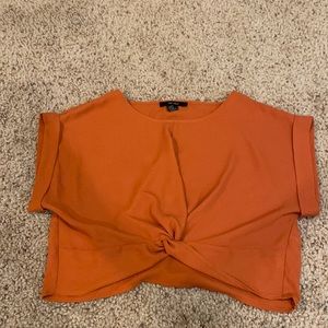 Forever 21 Cropped Nice Orange Top